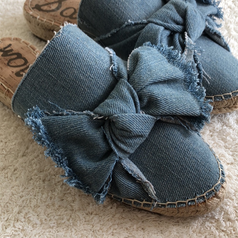 Sam Edelman Denim Slides - Picture 5 of 7